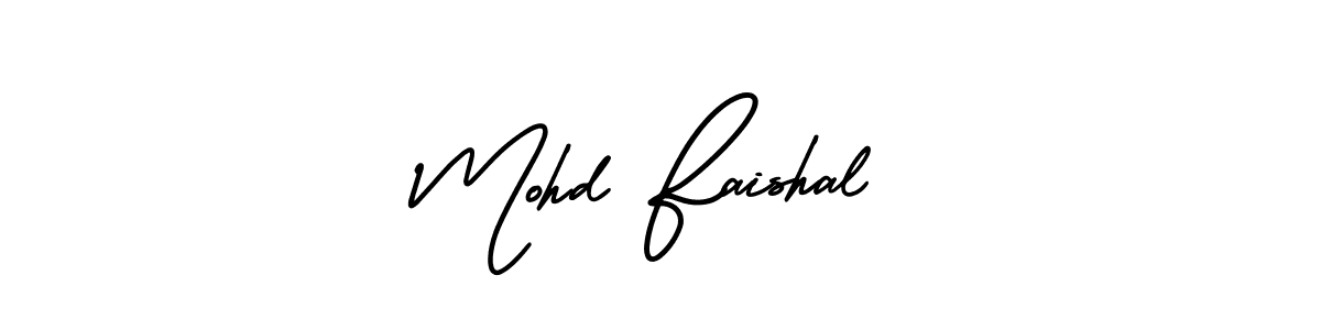 Mohd Faishal stylish signature style. Best Handwritten Sign (AmerikaSignatureDemo-Regular) for my name. Handwritten Signature Collection Ideas for my name Mohd Faishal. Mohd Faishal signature style 3 images and pictures png