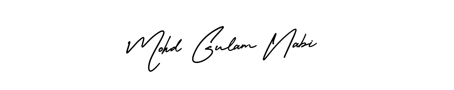 How to make Mohd Gulam Nabi name signature. Use AmerikaSignatureDemo-Regular style for creating short signs online. This is the latest handwritten sign. Mohd Gulam Nabi signature style 3 images and pictures png