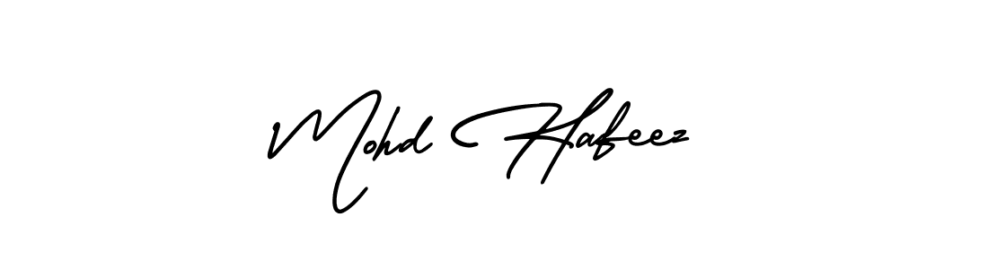 Mohd Hafeez stylish signature style. Best Handwritten Sign (AmerikaSignatureDemo-Regular) for my name. Handwritten Signature Collection Ideas for my name Mohd Hafeez. Mohd Hafeez signature style 3 images and pictures png