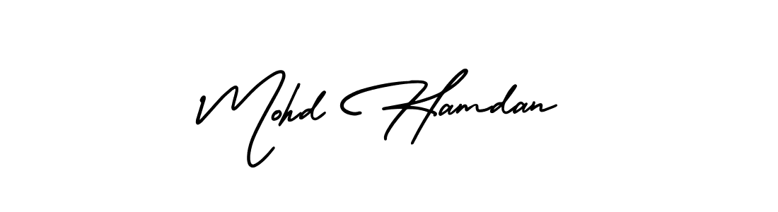 Create a beautiful signature design for name Mohd Hamdan. With this signature (AmerikaSignatureDemo-Regular) fonts, you can make a handwritten signature for free. Mohd Hamdan signature style 3 images and pictures png