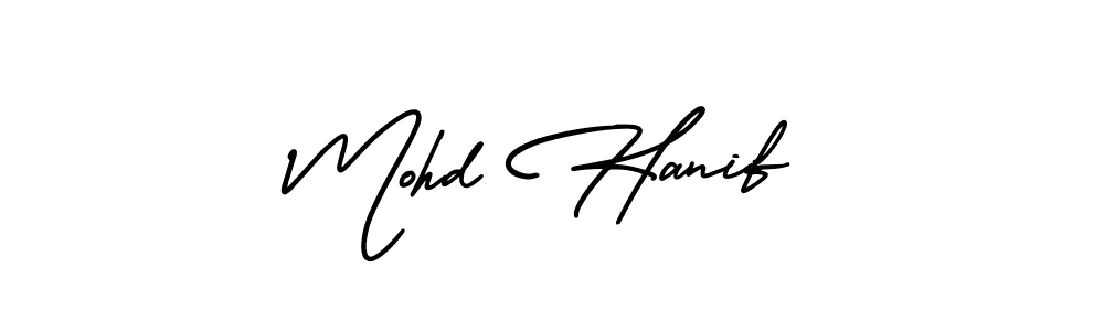 This is the best signature style for the Mohd Hanif name. Also you like these signature font (AmerikaSignatureDemo-Regular). Mix name signature. Mohd Hanif signature style 3 images and pictures png