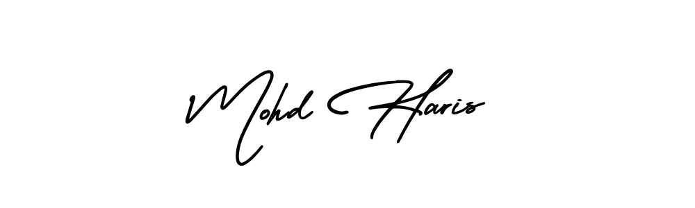 This is the best signature style for the Mohd Haris name. Also you like these signature font (AmerikaSignatureDemo-Regular). Mix name signature. Mohd Haris signature style 3 images and pictures png