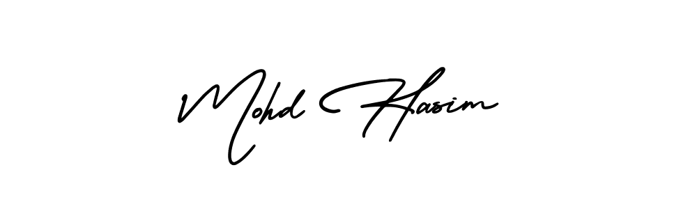 Design your own signature with our free online signature maker. With this signature software, you can create a handwritten (AmerikaSignatureDemo-Regular) signature for name Mohd Hasim. Mohd Hasim signature style 3 images and pictures png