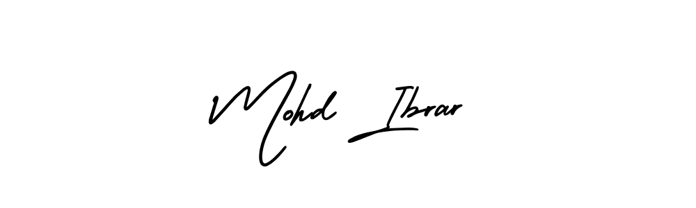 How to make Mohd Ibrar signature? AmerikaSignatureDemo-Regular is a professional autograph style. Create handwritten signature for Mohd Ibrar name. Mohd Ibrar signature style 3 images and pictures png