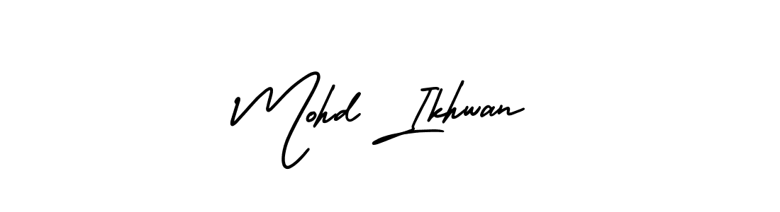 Create a beautiful signature design for name Mohd Ikhwan. With this signature (AmerikaSignatureDemo-Regular) fonts, you can make a handwritten signature for free. Mohd Ikhwan signature style 3 images and pictures png