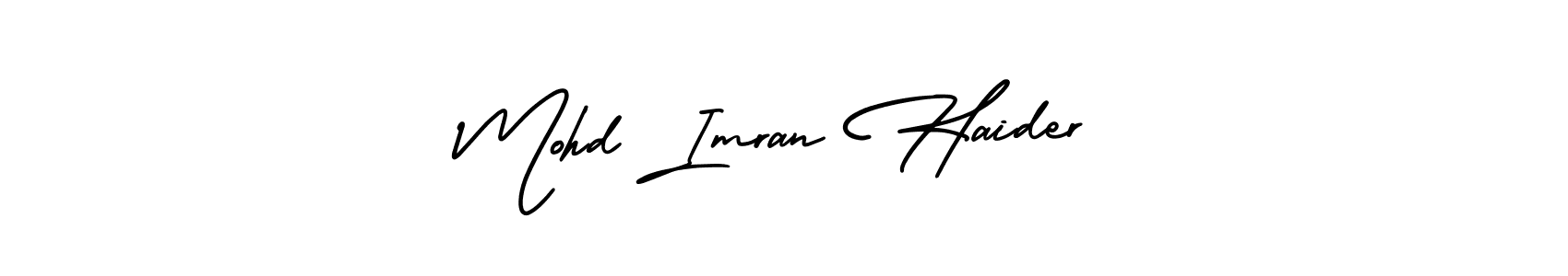 Design your own signature with our free online signature maker. With this signature software, you can create a handwritten (AmerikaSignatureDemo-Regular) signature for name Mohd Imran Haider. Mohd Imran Haider signature style 3 images and pictures png