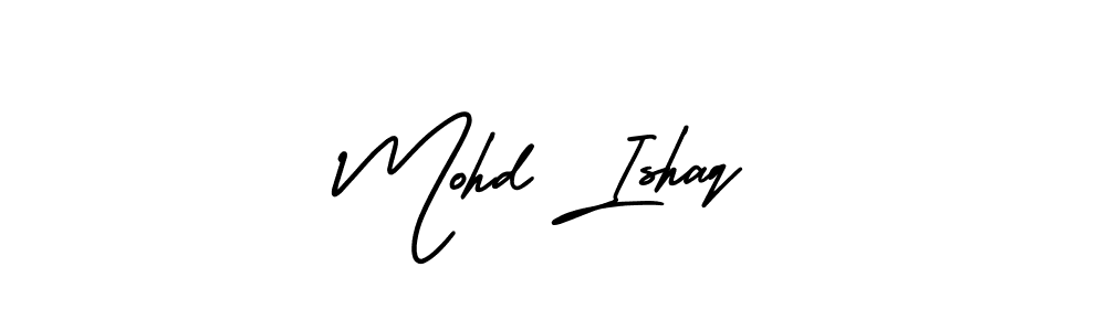 Use a signature maker to create a handwritten signature online. With this signature software, you can design (AmerikaSignatureDemo-Regular) your own signature for name Mohd Ishaq. Mohd Ishaq signature style 3 images and pictures png