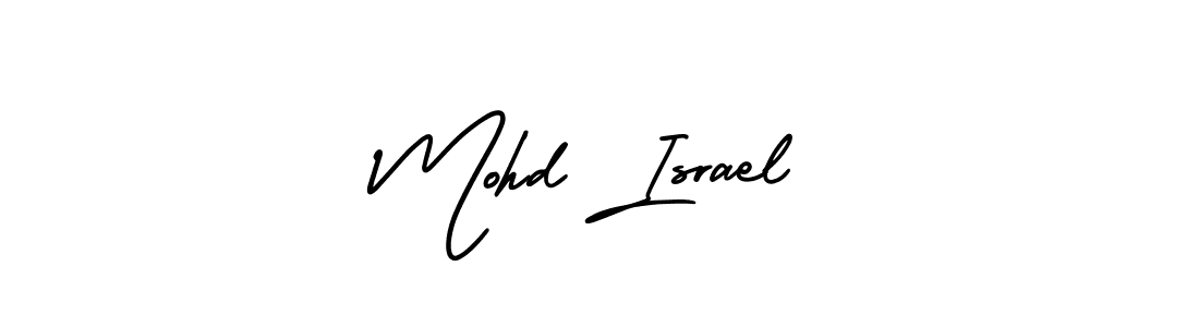Create a beautiful signature design for name Mohd Israel. With this signature (AmerikaSignatureDemo-Regular) fonts, you can make a handwritten signature for free. Mohd Israel signature style 3 images and pictures png