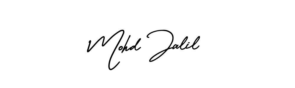 How to make Mohd Jalil signature? AmerikaSignatureDemo-Regular is a professional autograph style. Create handwritten signature for Mohd Jalil name. Mohd Jalil signature style 3 images and pictures png
