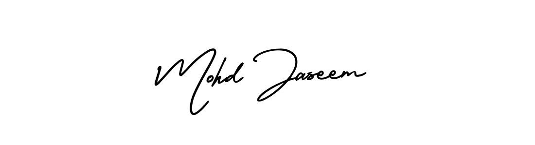 Design your own signature with our free online signature maker. With this signature software, you can create a handwritten (AmerikaSignatureDemo-Regular) signature for name Mohd Jaseem. Mohd Jaseem signature style 3 images and pictures png
