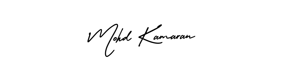 This is the best signature style for the Mohd Kamaran name. Also you like these signature font (AmerikaSignatureDemo-Regular). Mix name signature. Mohd Kamaran signature style 3 images and pictures png