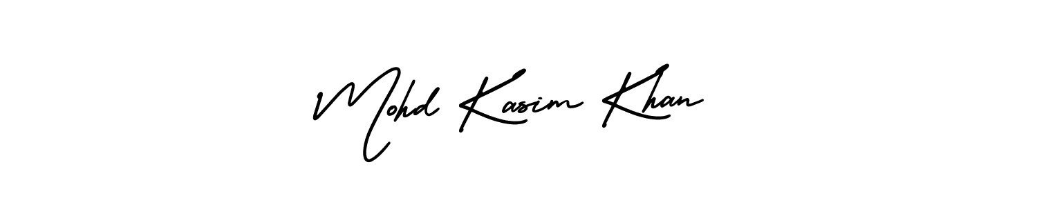 Use a signature maker to create a handwritten signature online. With this signature software, you can design (AmerikaSignatureDemo-Regular) your own signature for name Mohd Kasim Khan. Mohd Kasim Khan signature style 3 images and pictures png
