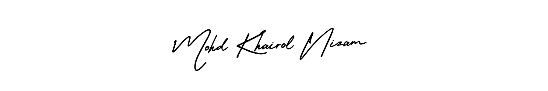 You can use this online signature creator to create a handwritten signature for the name Mohd Khairol Nizam. This is the best online autograph maker. Mohd Khairol Nizam signature style 3 images and pictures png