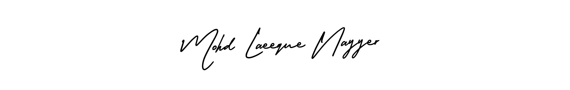 Similarly AmerikaSignatureDemo-Regular is the best handwritten signature design. Signature creator online .You can use it as an online autograph creator for name Mohd Laeeque Nayyer. Mohd Laeeque Nayyer signature style 3 images and pictures png