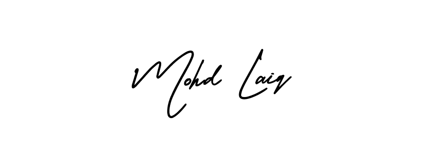 Similarly AmerikaSignatureDemo-Regular is the best handwritten signature design. Signature creator online .You can use it as an online autograph creator for name Mohd Laiq. Mohd Laiq signature style 3 images and pictures png