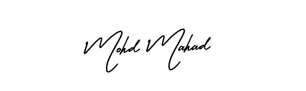 How to Draw Mohd Mahad signature style? AmerikaSignatureDemo-Regular is a latest design signature styles for name Mohd Mahad. Mohd Mahad signature style 3 images and pictures png