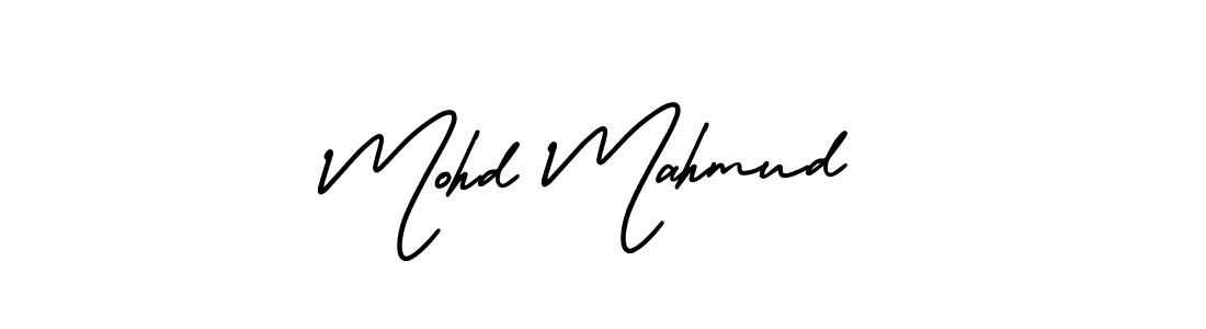 Make a beautiful signature design for name Mohd Mahmud. With this signature (AmerikaSignatureDemo-Regular) style, you can create a handwritten signature for free. Mohd Mahmud signature style 3 images and pictures png