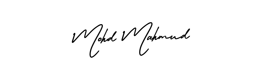 How to make Mohd Mahmud name signature. Use AmerikaSignatureDemo-Regular style for creating short signs online. This is the latest handwritten sign. Mohd Mahmud signature style 3 images and pictures png