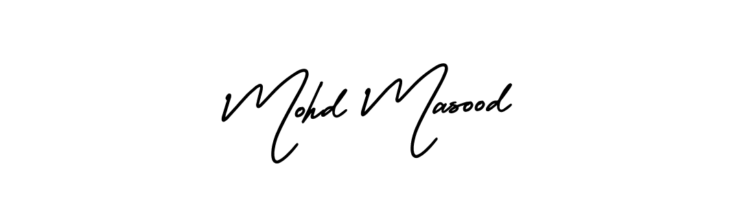 Mohd Masood stylish signature style. Best Handwritten Sign (AmerikaSignatureDemo-Regular) for my name. Handwritten Signature Collection Ideas for my name Mohd Masood. Mohd Masood signature style 3 images and pictures png