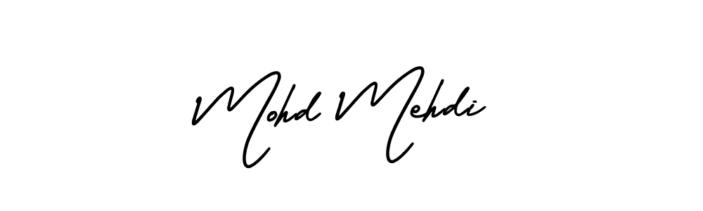 How to make Mohd Mehdi name signature. Use AmerikaSignatureDemo-Regular style for creating short signs online. This is the latest handwritten sign. Mohd Mehdi signature style 3 images and pictures png
