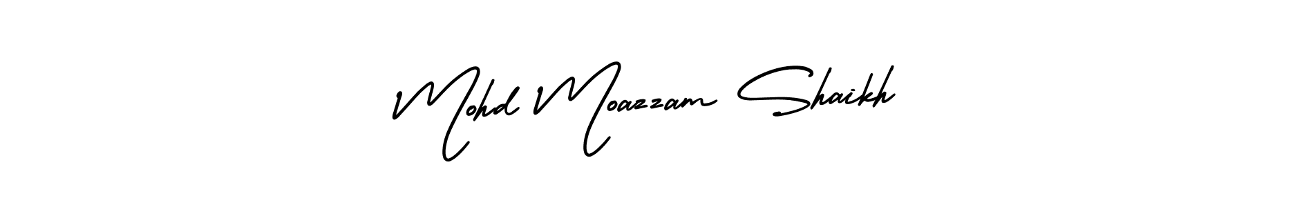 Make a beautiful signature design for name Mohd Moazzam Shaikh. With this signature (AmerikaSignatureDemo-Regular) style, you can create a handwritten signature for free. Mohd Moazzam Shaikh signature style 3 images and pictures png