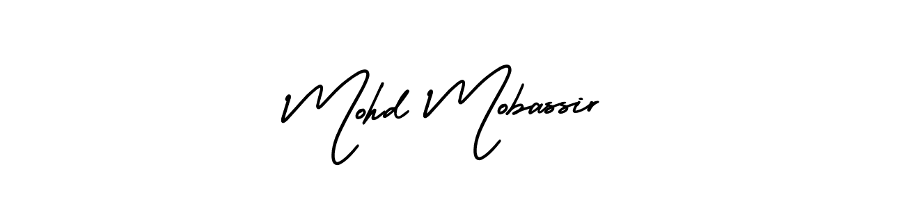 Design your own signature with our free online signature maker. With this signature software, you can create a handwritten (AmerikaSignatureDemo-Regular) signature for name Mohd Mobassir. Mohd Mobassir signature style 3 images and pictures png