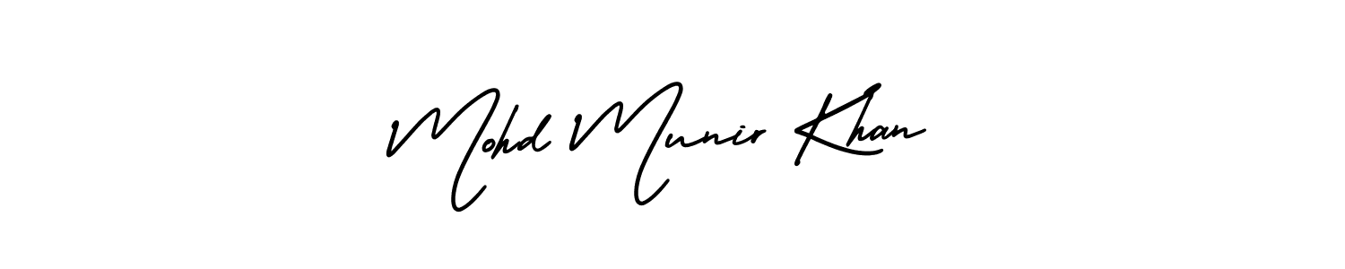 Mohd Munir Khan stylish signature style. Best Handwritten Sign (AmerikaSignatureDemo-Regular) for my name. Handwritten Signature Collection Ideas for my name Mohd Munir Khan. Mohd Munir Khan signature style 3 images and pictures png