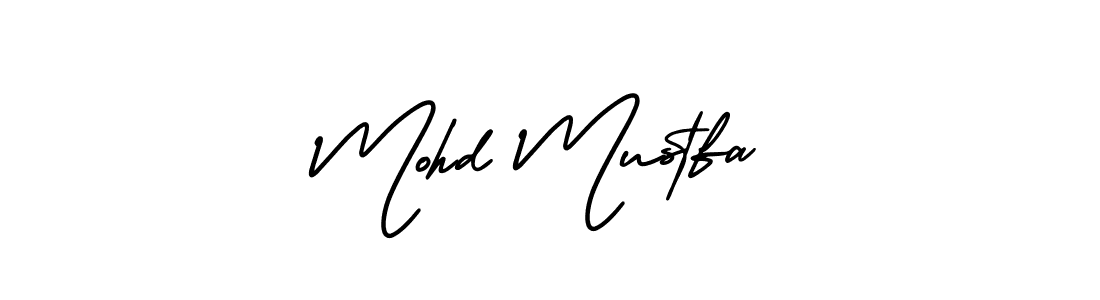 Design your own signature with our free online signature maker. With this signature software, you can create a handwritten (AmerikaSignatureDemo-Regular) signature for name Mohd Mustfa. Mohd Mustfa signature style 3 images and pictures png