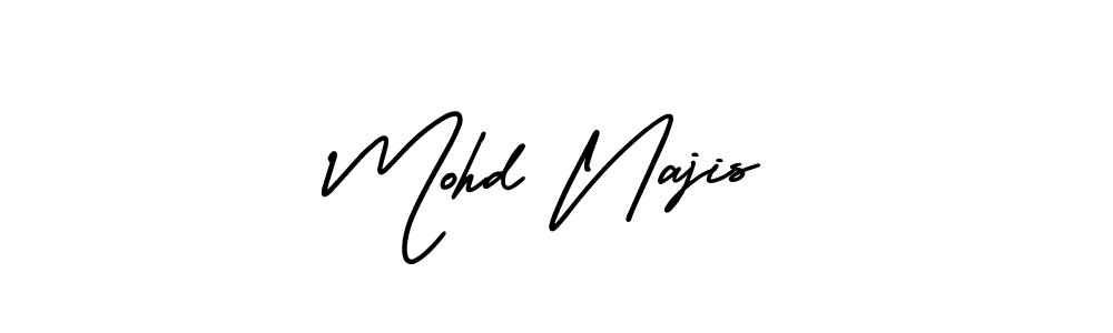 How to make Mohd Najis signature? AmerikaSignatureDemo-Regular is a professional autograph style. Create handwritten signature for Mohd Najis name. Mohd Najis signature style 3 images and pictures png
