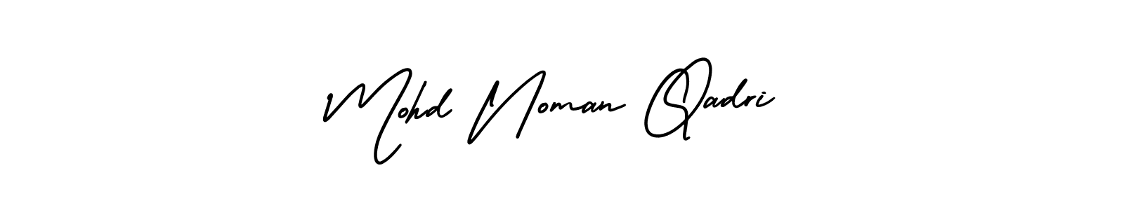 Make a beautiful signature design for name Mohd Noman Qadri. With this signature (AmerikaSignatureDemo-Regular) style, you can create a handwritten signature for free. Mohd Noman Qadri signature style 3 images and pictures png