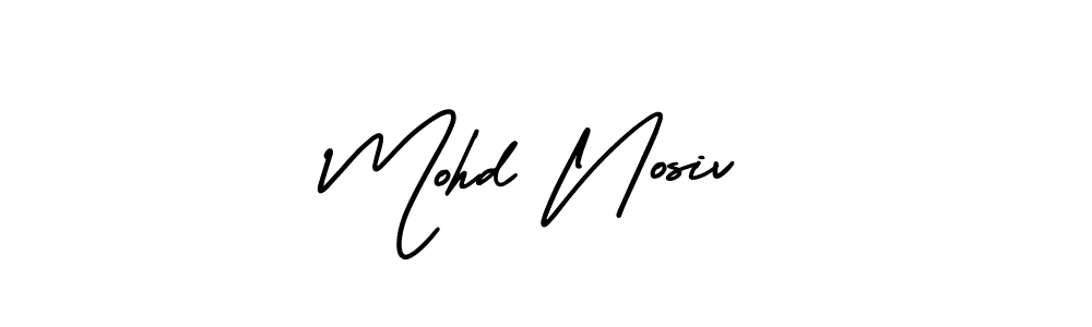 Make a short Mohd Nosiv signature style. Manage your documents anywhere anytime using AmerikaSignatureDemo-Regular. Create and add eSignatures, submit forms, share and send files easily. Mohd Nosiv signature style 3 images and pictures png