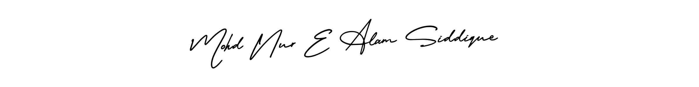 Design your own signature with our free online signature maker. With this signature software, you can create a handwritten (AmerikaSignatureDemo-Regular) signature for name Mohd Nur E Alam Siddique. Mohd Nur E Alam Siddique signature style 3 images and pictures png