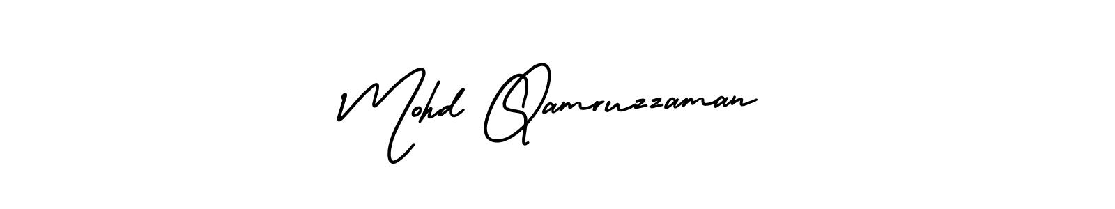 AmerikaSignatureDemo-Regular is a professional signature style that is perfect for those who want to add a touch of class to their signature. It is also a great choice for those who want to make their signature more unique. Get Mohd Qamruzzaman name to fancy signature for free. Mohd Qamruzzaman signature style 3 images and pictures png