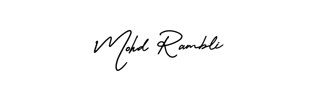 Also we have Mohd Rambli name is the best signature style. Create professional handwritten signature collection using AmerikaSignatureDemo-Regular autograph style. Mohd Rambli signature style 3 images and pictures png