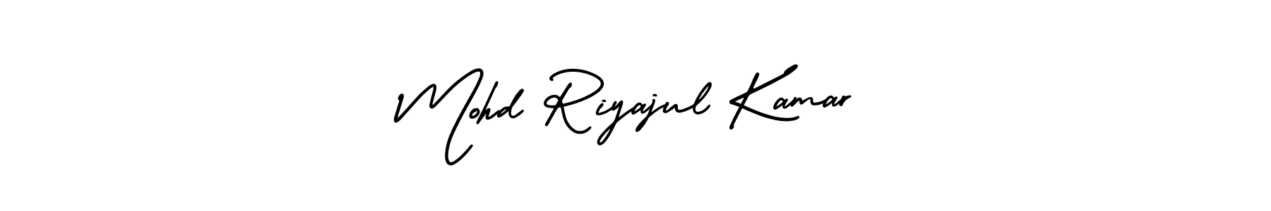 Create a beautiful signature design for name Mohd Riyajul Kamar. With this signature (AmerikaSignatureDemo-Regular) fonts, you can make a handwritten signature for free. Mohd Riyajul Kamar signature style 3 images and pictures png