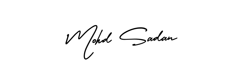 Make a beautiful signature design for name Mohd Sadan. With this signature (AmerikaSignatureDemo-Regular) style, you can create a handwritten signature for free. Mohd Sadan signature style 3 images and pictures png