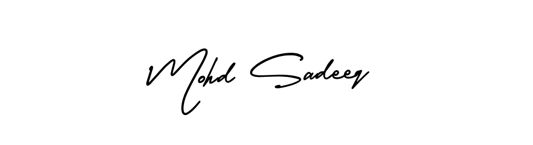 if you are searching for the best signature style for your name Mohd Sadeeq. so please give up your signature search. here we have designed multiple signature styles  using AmerikaSignatureDemo-Regular. Mohd Sadeeq signature style 3 images and pictures png