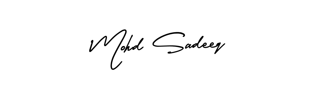 Also we have Mohd Sadeeq name is the best signature style. Create professional handwritten signature collection using AmerikaSignatureDemo-Regular autograph style. Mohd Sadeeq signature style 3 images and pictures png