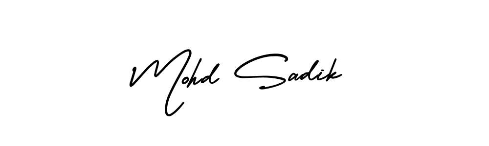 Similarly AmerikaSignatureDemo-Regular is the best handwritten signature design. Signature creator online .You can use it as an online autograph creator for name Mohd Sadik. Mohd Sadik signature style 3 images and pictures png
