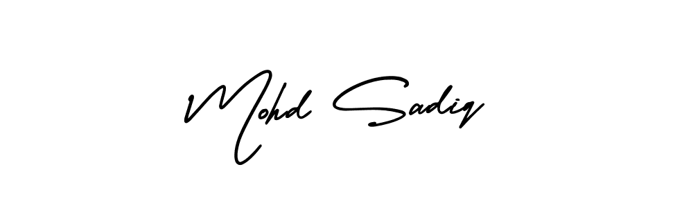 Also You can easily find your signature by using the search form. We will create Mohd Sadiq name handwritten signature images for you free of cost using AmerikaSignatureDemo-Regular sign style. Mohd Sadiq signature style 3 images and pictures png