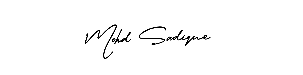 Also You can easily find your signature by using the search form. We will create Mohd Sadique name handwritten signature images for you free of cost using AmerikaSignatureDemo-Regular sign style. Mohd Sadique signature style 3 images and pictures png