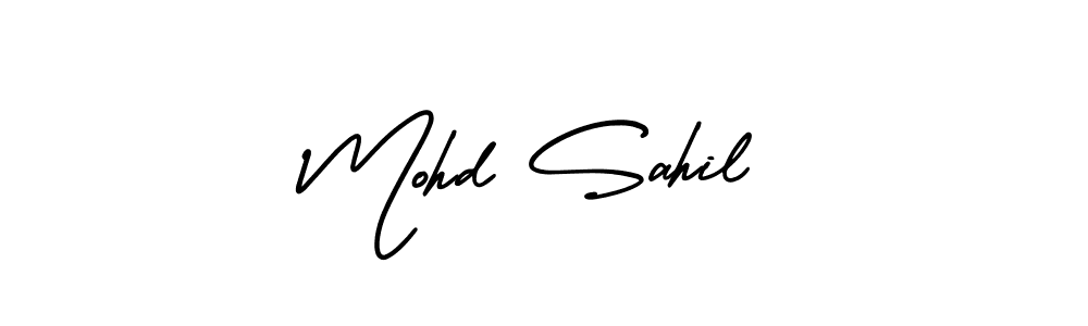 Create a beautiful signature design for name Mohd Sahil. With this signature (AmerikaSignatureDemo-Regular) fonts, you can make a handwritten signature for free. Mohd Sahil signature style 3 images and pictures png