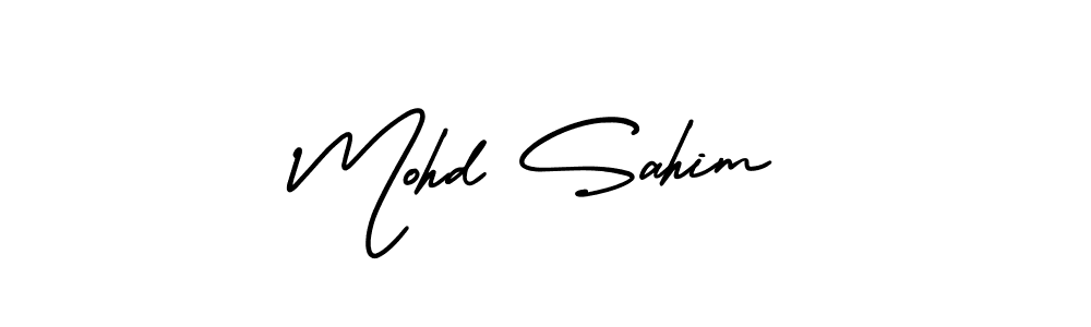 Create a beautiful signature design for name Mohd Sahim. With this signature (AmerikaSignatureDemo-Regular) fonts, you can make a handwritten signature for free. Mohd Sahim signature style 3 images and pictures png