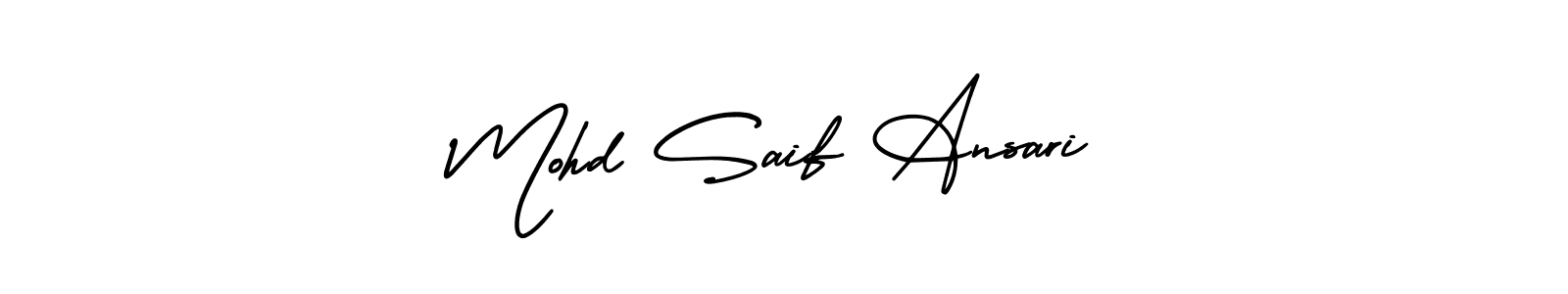 How to make Mohd Saif Ansari signature? AmerikaSignatureDemo-Regular is a professional autograph style. Create handwritten signature for Mohd Saif Ansari name. Mohd Saif Ansari signature style 3 images and pictures png