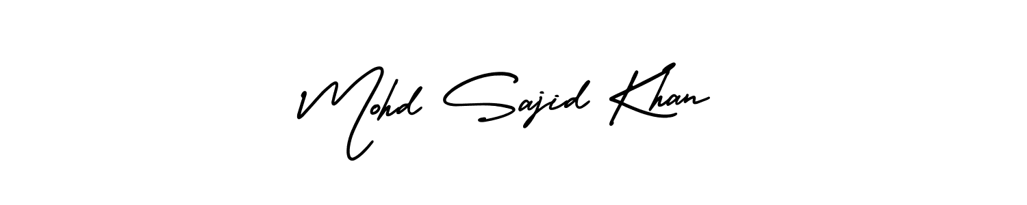 Design your own signature with our free online signature maker. With this signature software, you can create a handwritten (AmerikaSignatureDemo-Regular) signature for name Mohd Sajid Khan. Mohd Sajid Khan signature style 3 images and pictures png