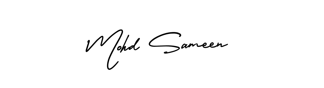 AmerikaSignatureDemo-Regular is a professional signature style that is perfect for those who want to add a touch of class to their signature. It is also a great choice for those who want to make their signature more unique. Get Mohd Sameen name to fancy signature for free. Mohd Sameen signature style 3 images and pictures png