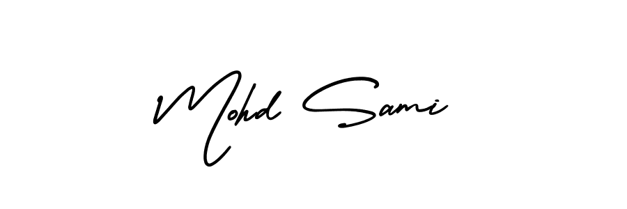 Make a short Mohd Sami signature style. Manage your documents anywhere anytime using AmerikaSignatureDemo-Regular. Create and add eSignatures, submit forms, share and send files easily. Mohd Sami signature style 3 images and pictures png