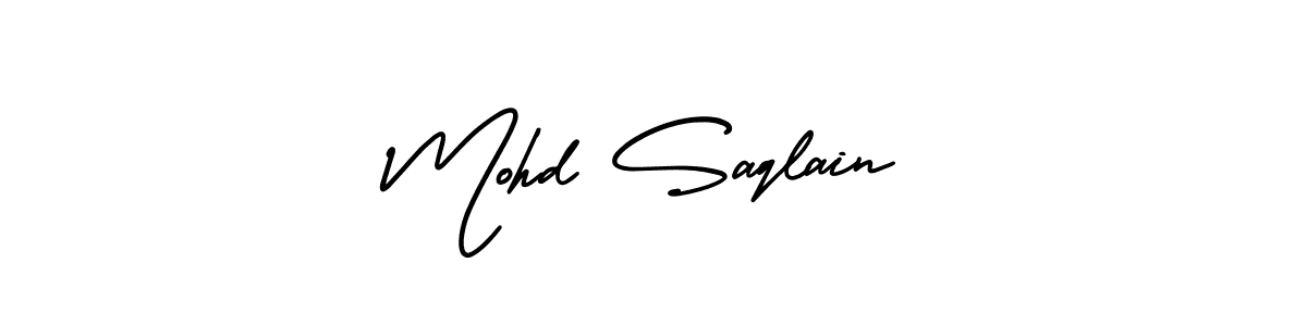 It looks lik you need a new signature style for name Mohd Saqlain. Design unique handwritten (AmerikaSignatureDemo-Regular) signature with our free signature maker in just a few clicks. Mohd Saqlain signature style 3 images and pictures png