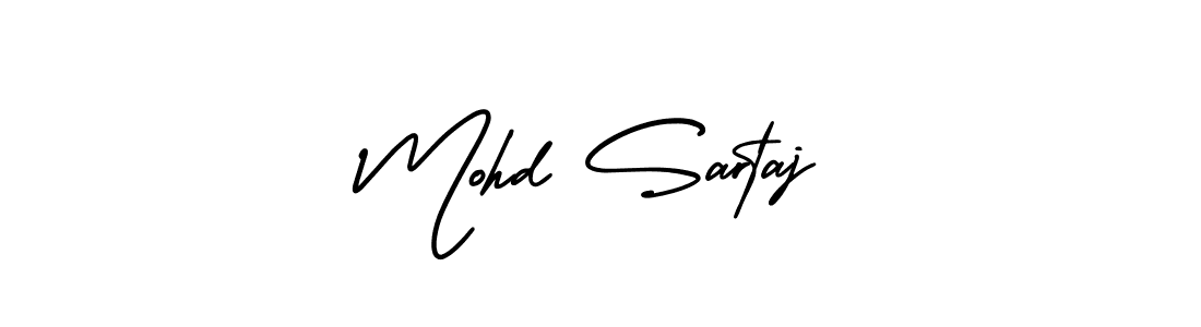 How to make Mohd Sartaj name signature. Use AmerikaSignatureDemo-Regular style for creating short signs online. This is the latest handwritten sign. Mohd Sartaj signature style 3 images and pictures png
