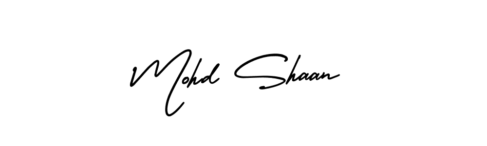 Make a beautiful signature design for name Mohd Shaan. With this signature (AmerikaSignatureDemo-Regular) style, you can create a handwritten signature for free. Mohd Shaan signature style 3 images and pictures png